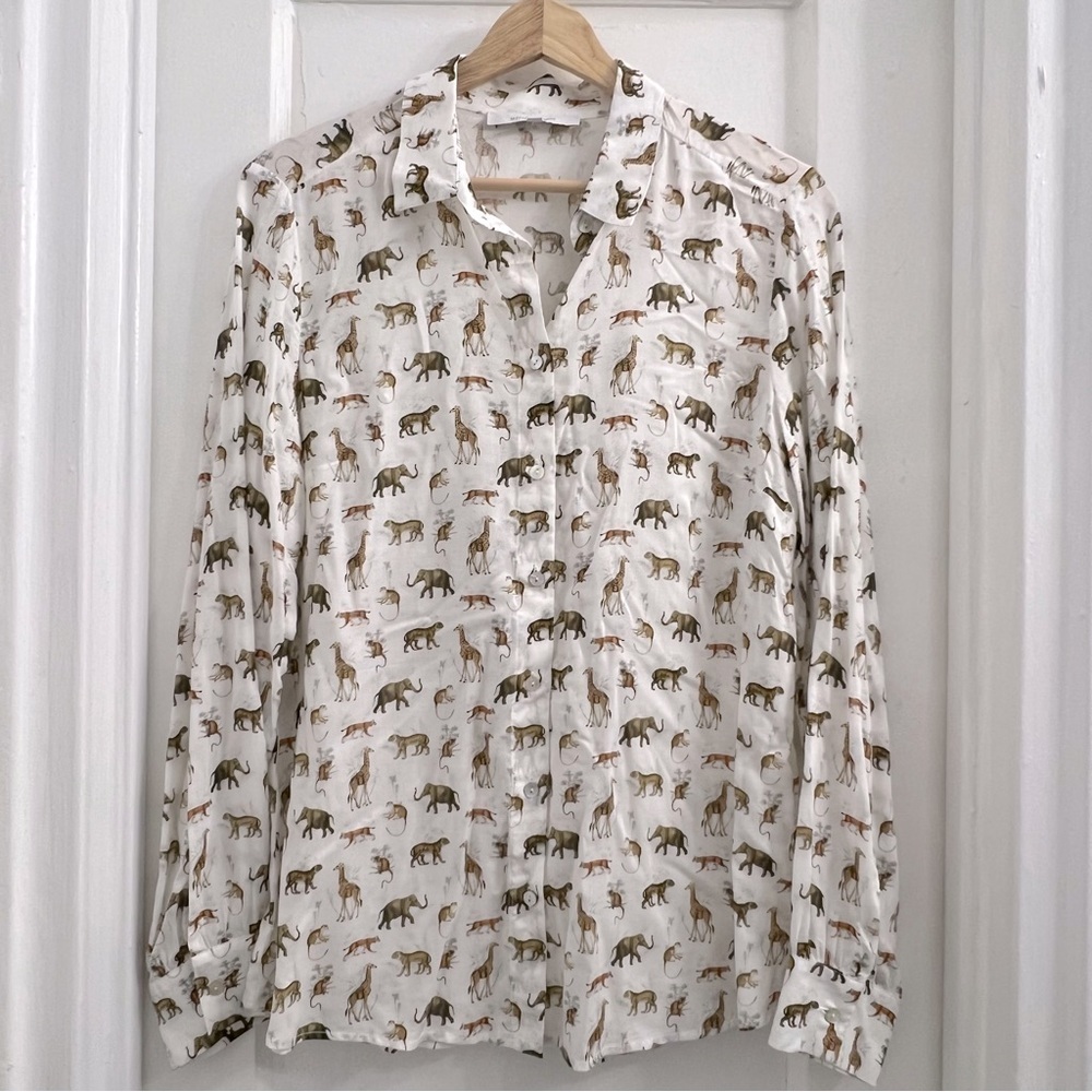 la fee‎ Maraboutee Safari Print Button Down, EU size 40